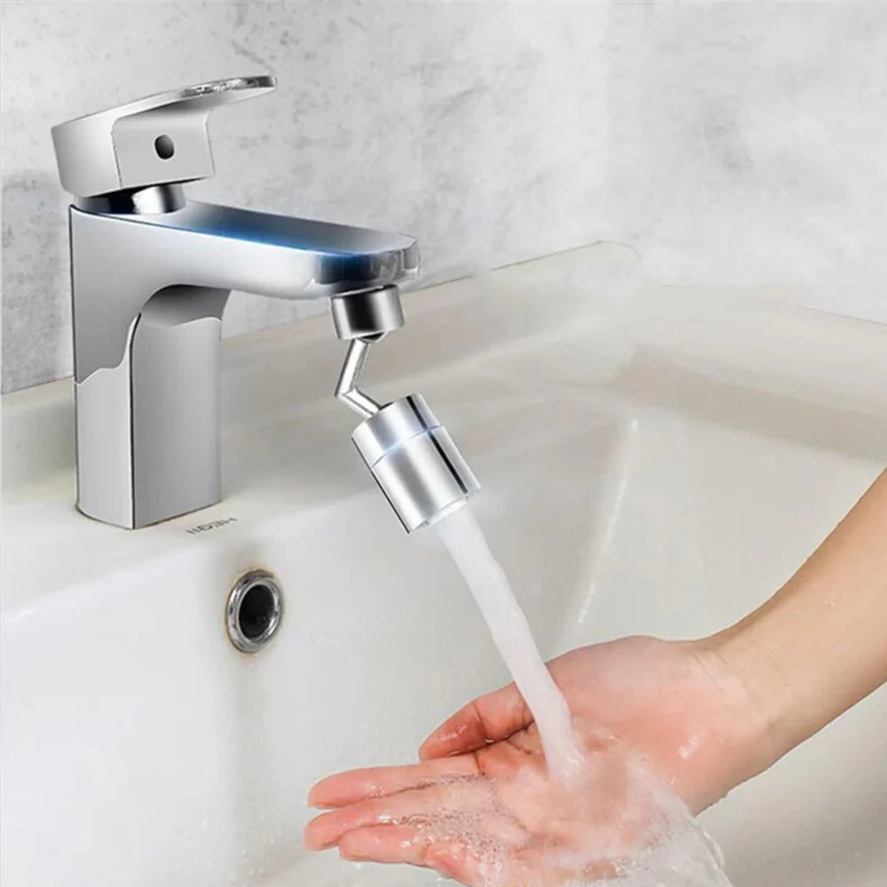 Grifo Ahorrador de Agua con Extensor y Aireador Giratorio 720°